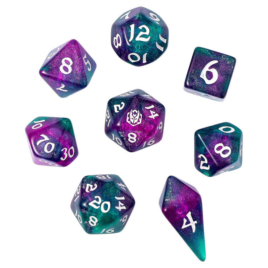 8-Set Wyrmforged Dice (13 Options) Board Games Common Ground Games 8 WF: Jester's Cloak
