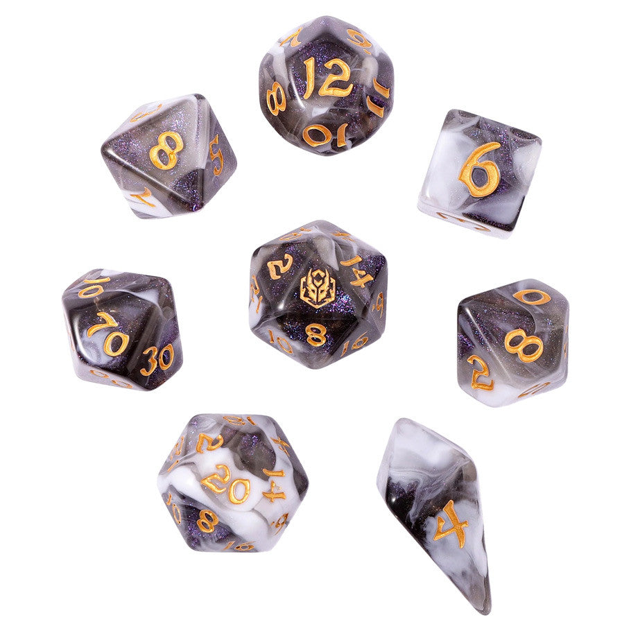 8-Set Wyrmforged Dice (13 Options) Board Games Common Ground Games 8 WF: Wraith Shadow