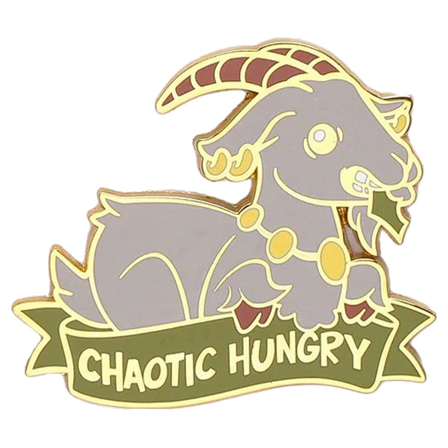 Enamel Pin: Alternative Alignments: Chaotic Hungry Goat Toys Hymgho Chaotic Hungry Goat Pin