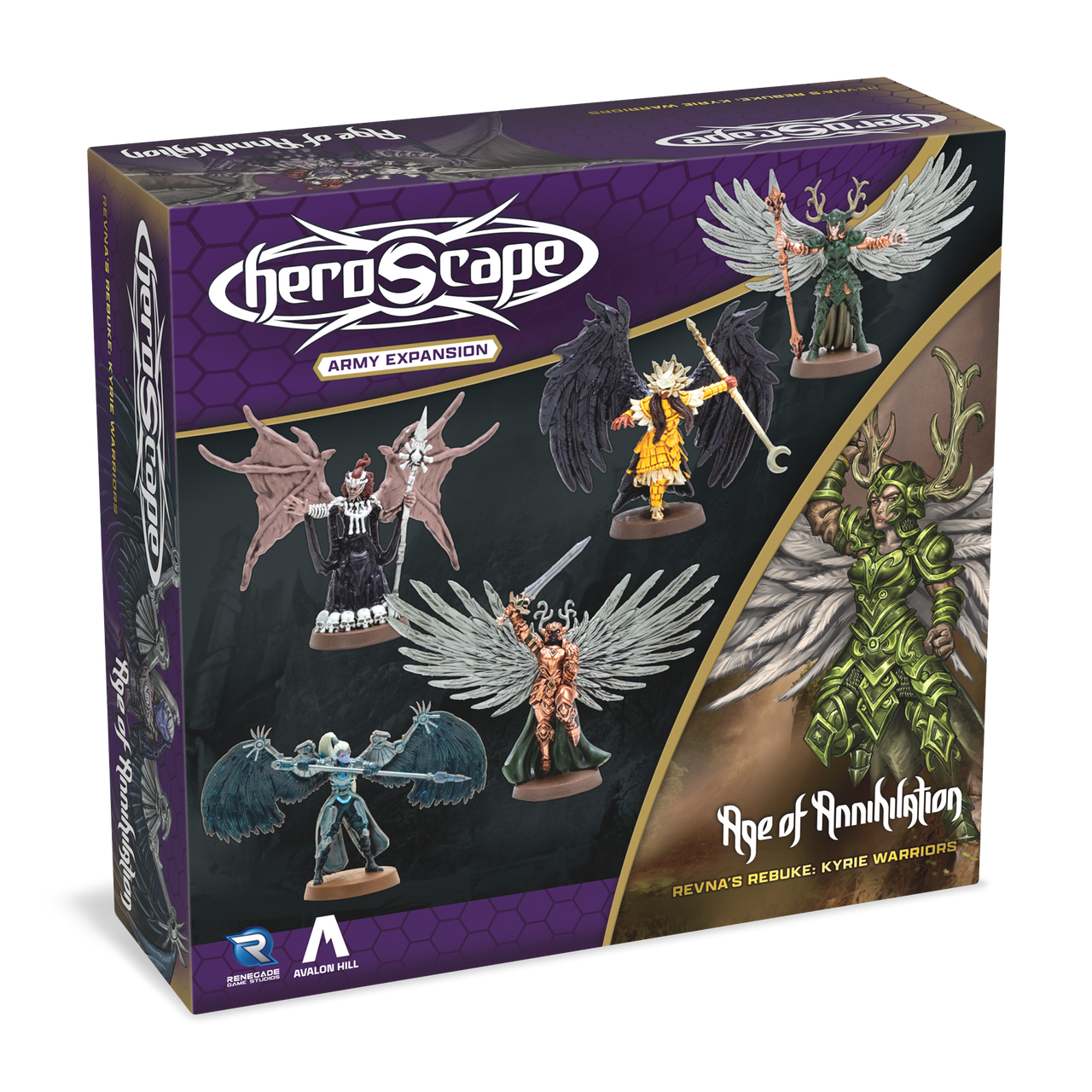 Heroscape Revna's Rebuke: Kyrie Warriors Army Expansion (2 options) Miniatures Renegade Game Studios HS Kyrie Warriors Unpainted  