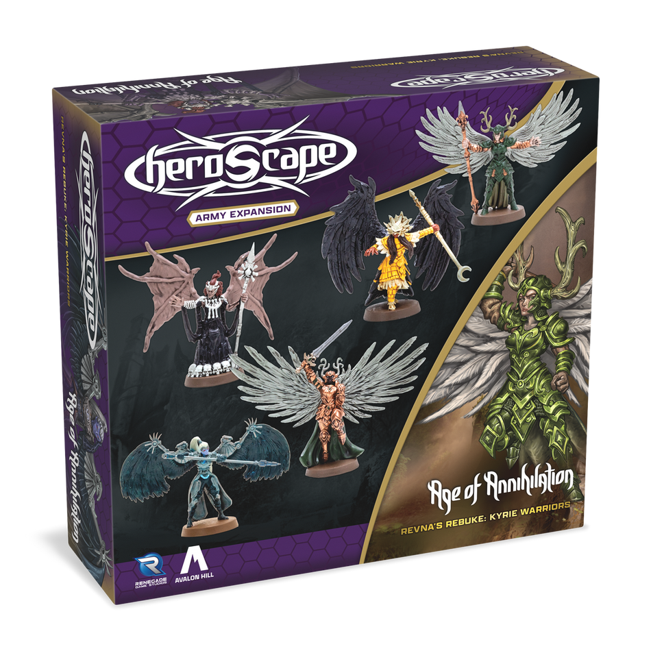 Heroscape Revna's Rebuke: Kyrie Warriors Army Expansion (2 options) Miniatures Renegade Game Studios HS Kyrie Warriors Unpainted  