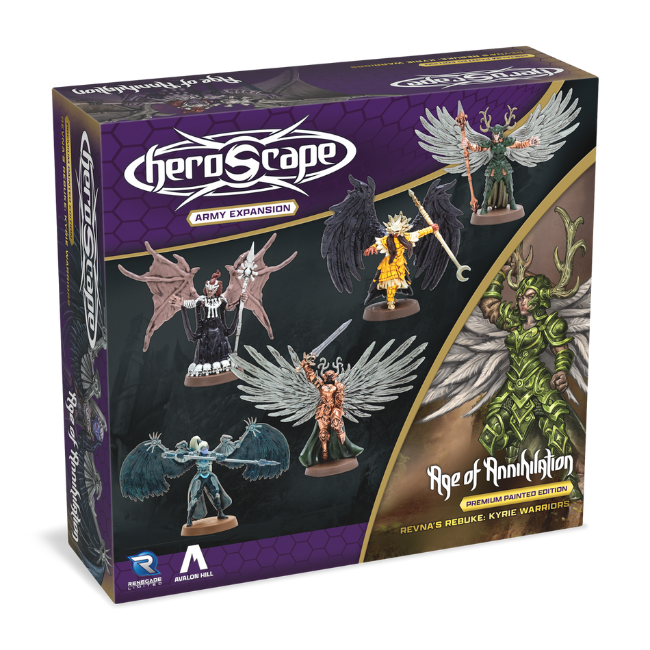 Heroscape Revna's Rebuke: Kyrie Warriors Army Expansion (2 options) Miniatures Renegade Game Studios HS Kyrie Warriors Painted  