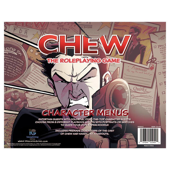 CHEW: Character Menus Role Playing Games Imagining Games CHEW: Character Menus