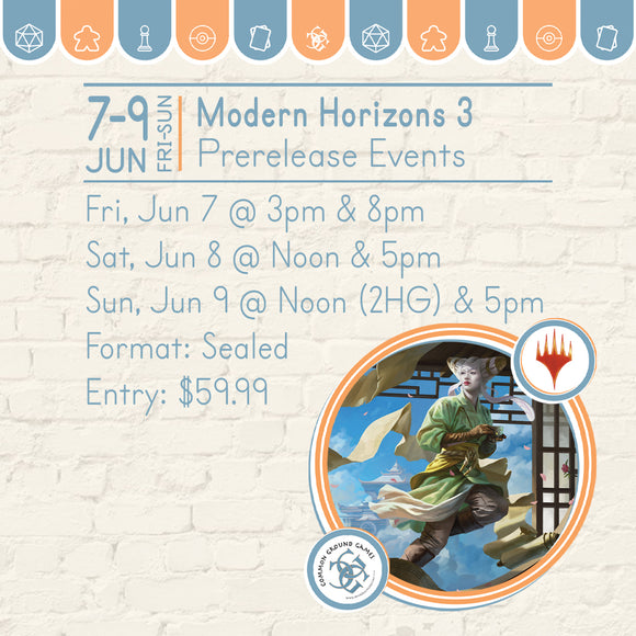 MTG [MH3] Modern Horizons 3  PreRelease Events events Wizards of the Coast Friday, June 7th: 3pm  
