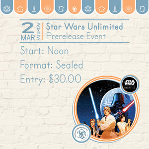 Star Wars Unlimited: Spark of Rebellion PreRelease Events Asmodee   