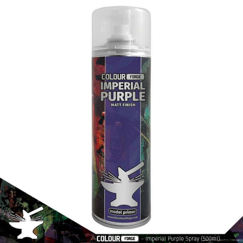Colour Forge Spray: Imperial Purple (500ml) Paints Colour Forge Hobby Supplies