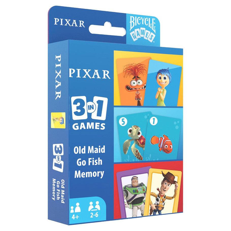 Bicycle: Disney: Pixar 3 in 1 Games Set Card Games U.S. Playing Card Co. Bicycle: Pixar 3 in 1