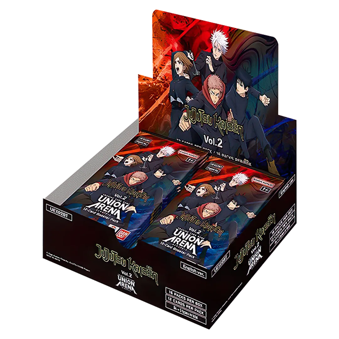 Union Arena [UEX02BT] Jujutsu Kaisen Volume 2 Boosters (2 options) Trading Card Games Bandai UAX02 JJK Booster Box