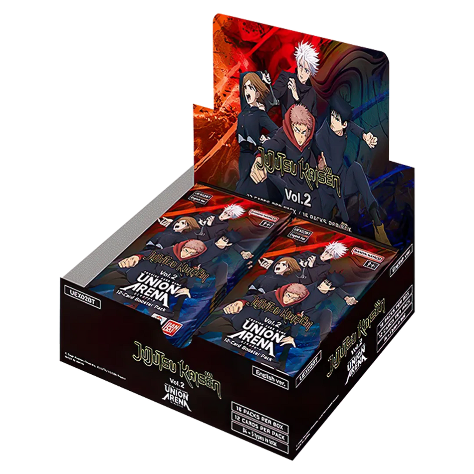 Union Arena [UEX02BT] Jujutsu Kaisen Volume 2 Boosters (2 options) Trading Card Games Bandai UAX02 JJK Booster Box
