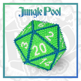 Drop Dots D20 (5 Colors) Dice Kessler Corporation D20 Jungle Pool  