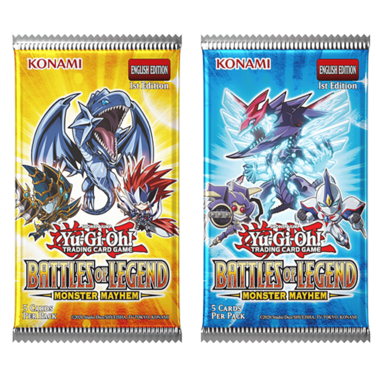 Yu-Gi-Oh! Battles of Legend: Monster Mayhem Boosters (2 options) Trading Card Games Konami YGO Monster Mayhem Booster Pack