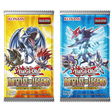 Yu-Gi-Oh! Battles of Legend: Monster Mayhem Boosters (2 options) Trading Card Games Konami YGO Monster Mayhem Booster Pack