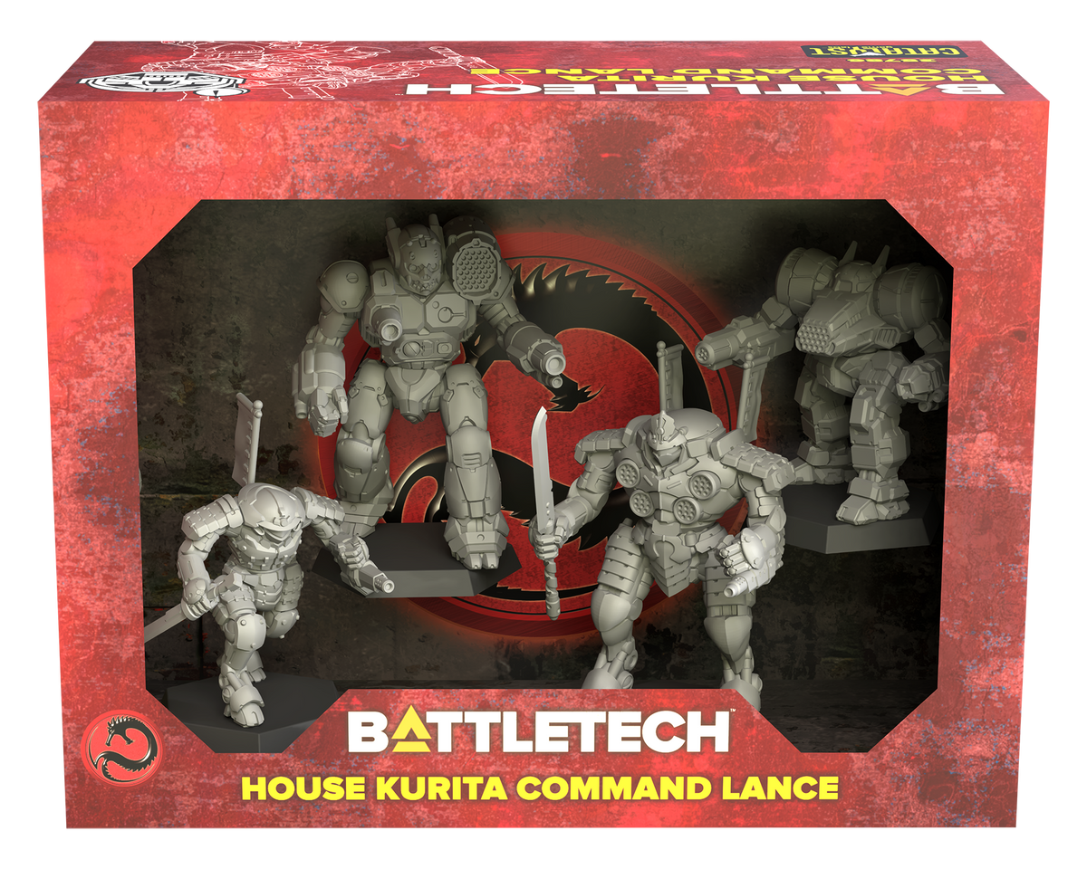 BattleTech: Miniature Force Pack - House Kurita Command Lance Miniatures Catalyst Game Labs BT House Kurita Command Lance