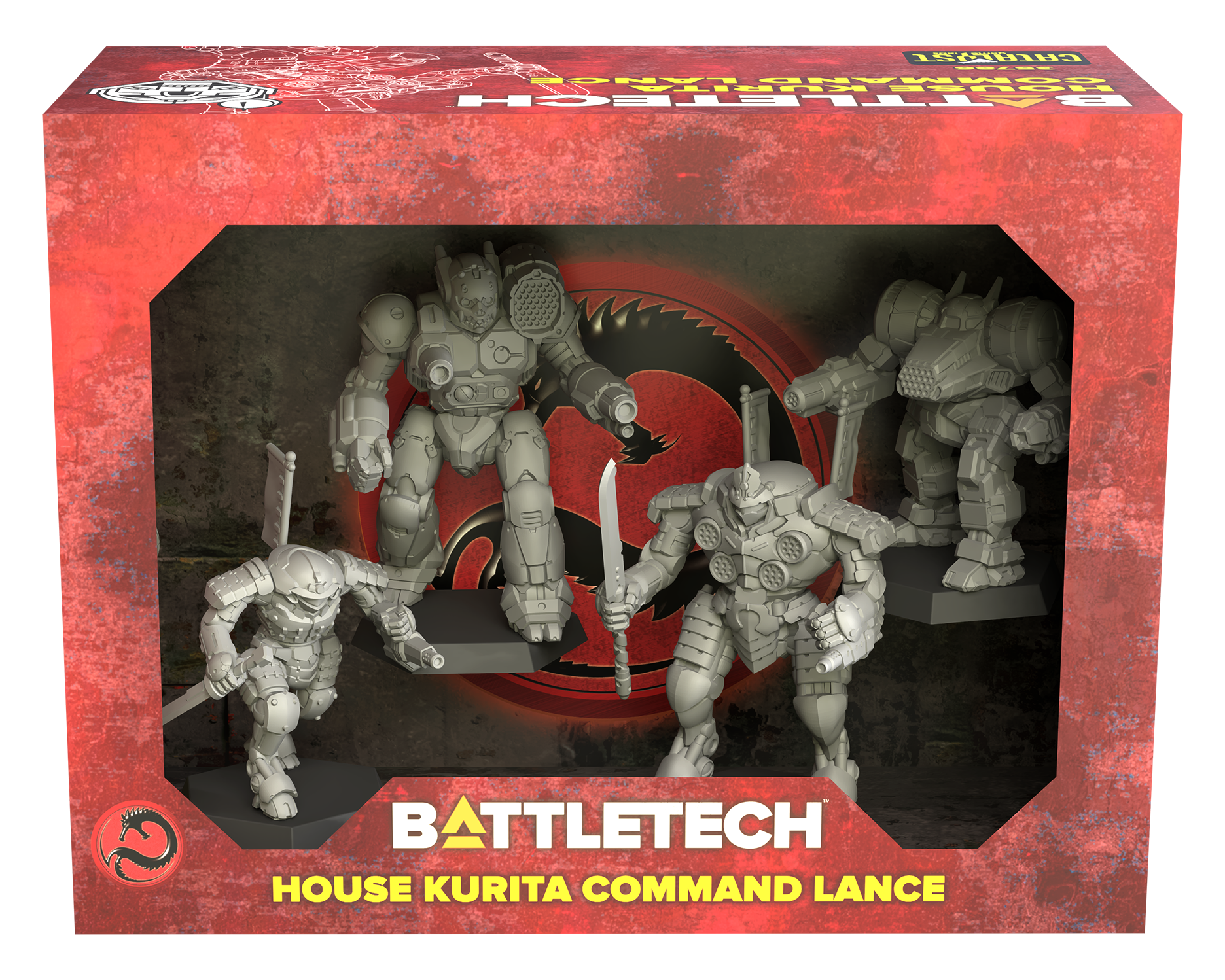 BattleTech: Miniature Force Pack - House Kurita Command Lance Miniatures Catalyst Game Labs BT House Kurita Command Lance