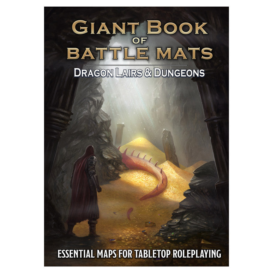 Giant Book of Battle Mats: Dragon Lairs & Dungeons RPG Maps Loke Battle Mats GBM Dragon Lairs & Dungeons