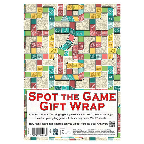 Spot the Game Gift Wrap Board Games Common Ground Games