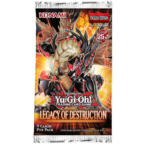 Yu-Gi-Oh! Legacy of Destruction Booster Pack Trading Card Games Konami   