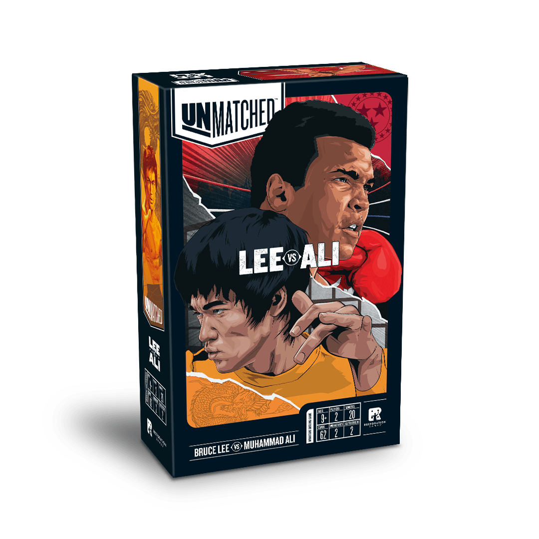 Unmatched: Muhammad Ali vs Bruce Lee Board Games Restoration Games UMA Ali vs Lee