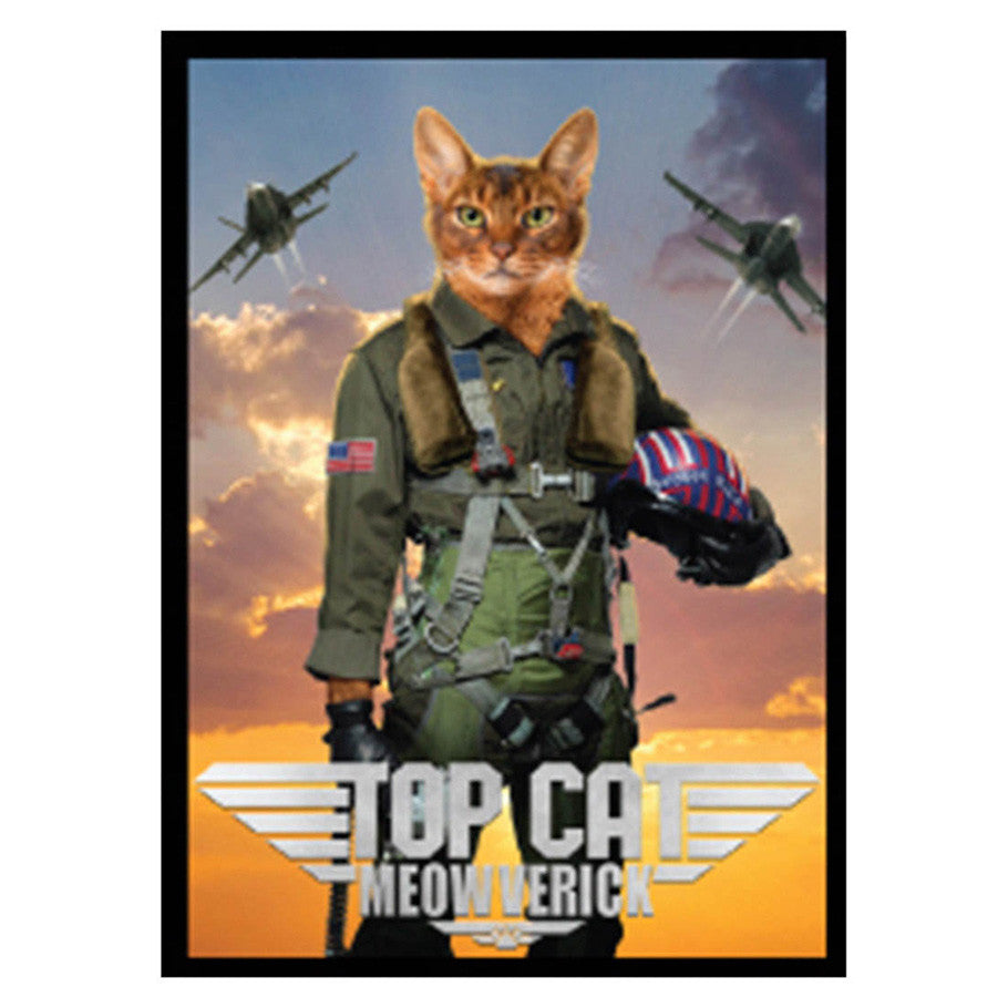 Deck Protector: Double Matte White Core: Movie Cats: Top Cat Meowverick Board Games Calliope Games LGN Topcat Meowvrick