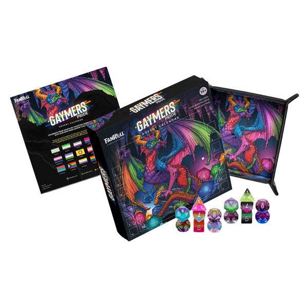 Pride Dice Advent Calendar Dice FanRoll by Metallic Dice Games