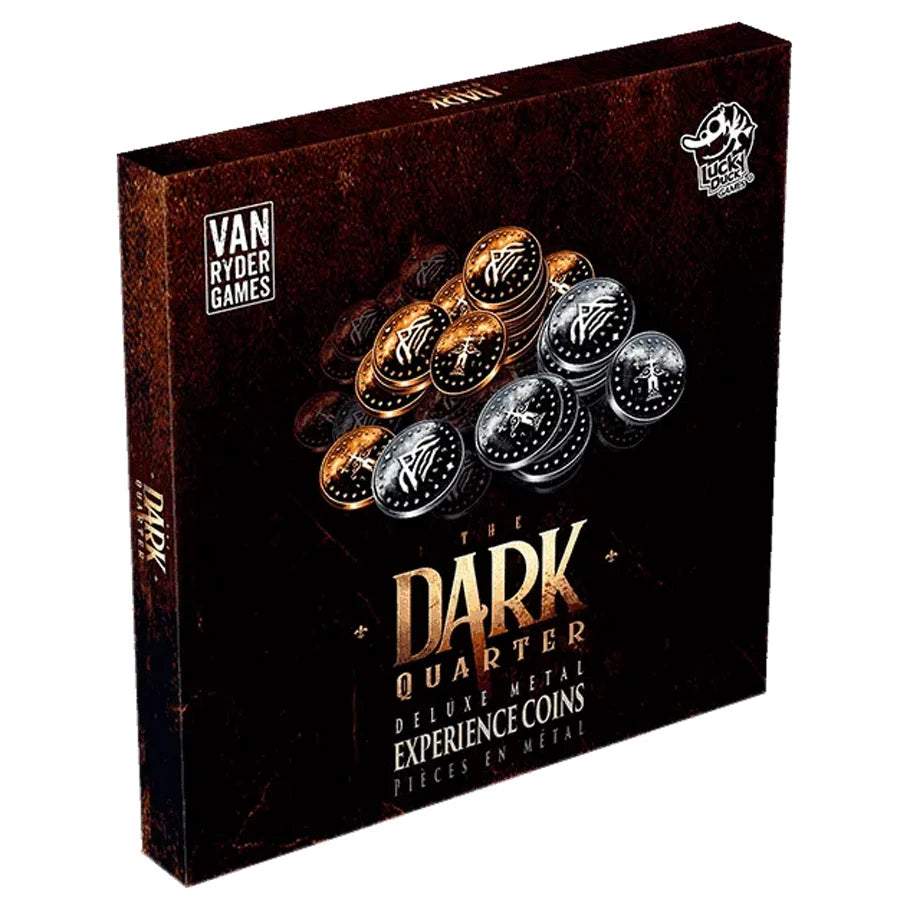 The Dark Quarter: Deluxe Metal Experience Coins Board Games Van Ryder Games The Dark Quarter: Deluxe Metal Experience Coins