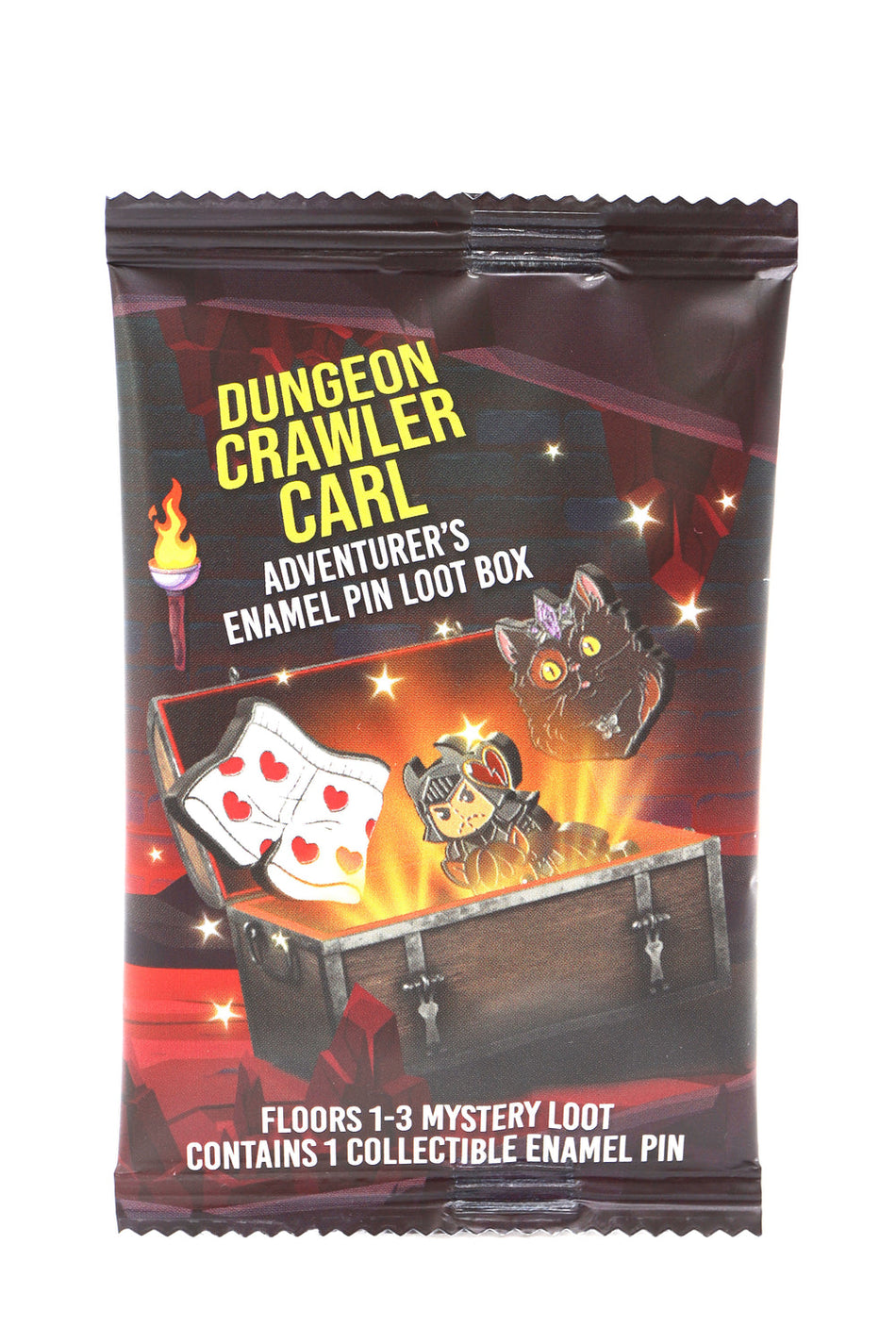 Dungeon Crawler Carl Adventurer's Pin Loot Box: Floors 1-3 Dice Foam Brain Games DCC Enamel Pins