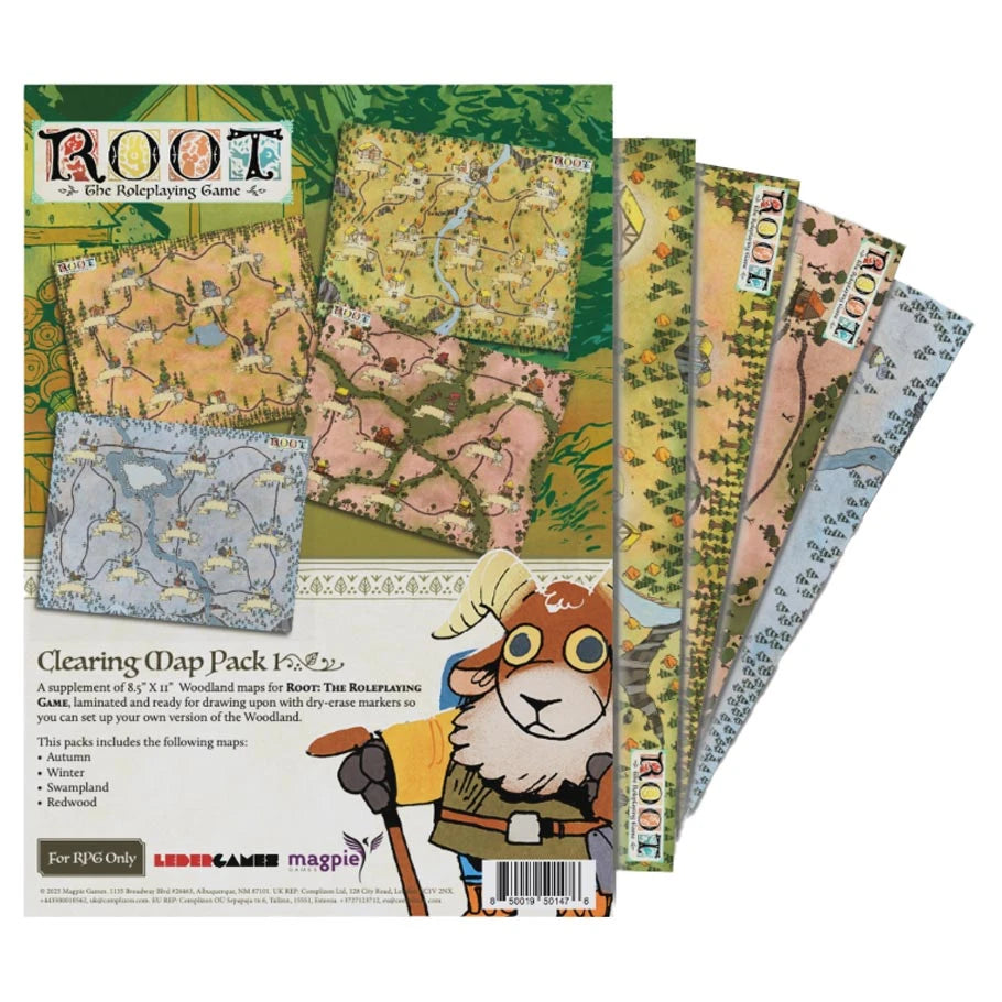 Root RPG: Ruins & Expeditions: Map Pack 1 Role Playing Games Magpie Games Root RPG R&E Map Pack 1