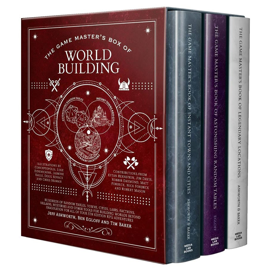 Game Master's Box of Worldbuilding Role Playing Games Media Lab GM Handbook BoWB