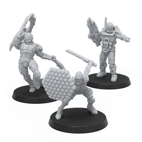Mass Effect Resin Collectors Miniatures Set - Priority Threats Alpha Miniatures Modiphius Entertainment