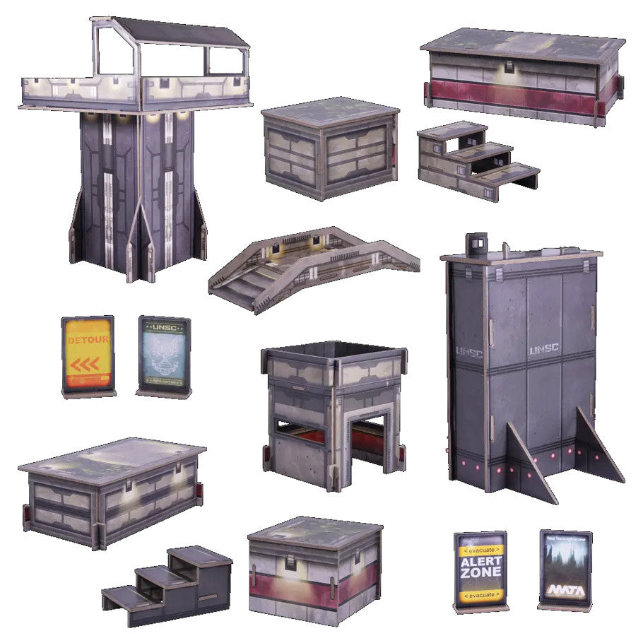 HALO: Flashpoint: New Mombasa Terrain Miniatures Mantic Games