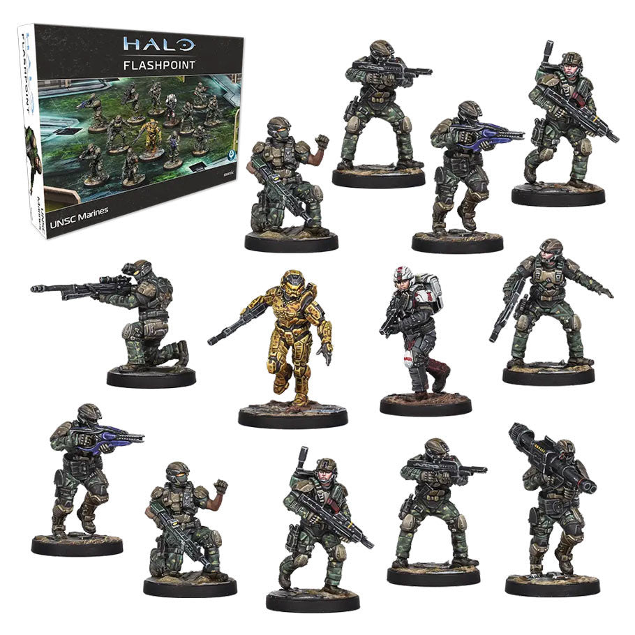 HALO: Flashpoint: UNSC Marines Miniatures Mantic Games HALO: FP: UNSC Marines