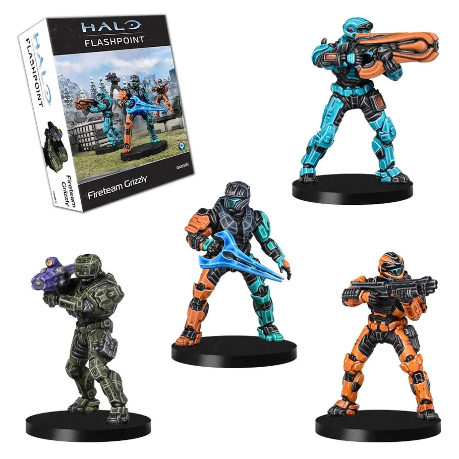 HALO: Flashpoint: Fireteam Grizzly Miniatures Mantic Games HALO: FP: UNSC Marines