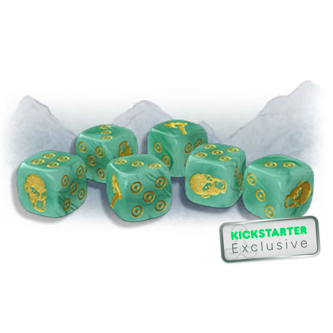 Zombicide: White Death - Jade Dice Board Games Cool Mini or Not