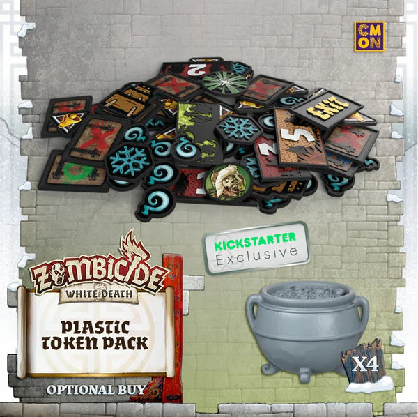 Zombicide: White Death - Plastic Token Pack Board Games Cool Mini or Not