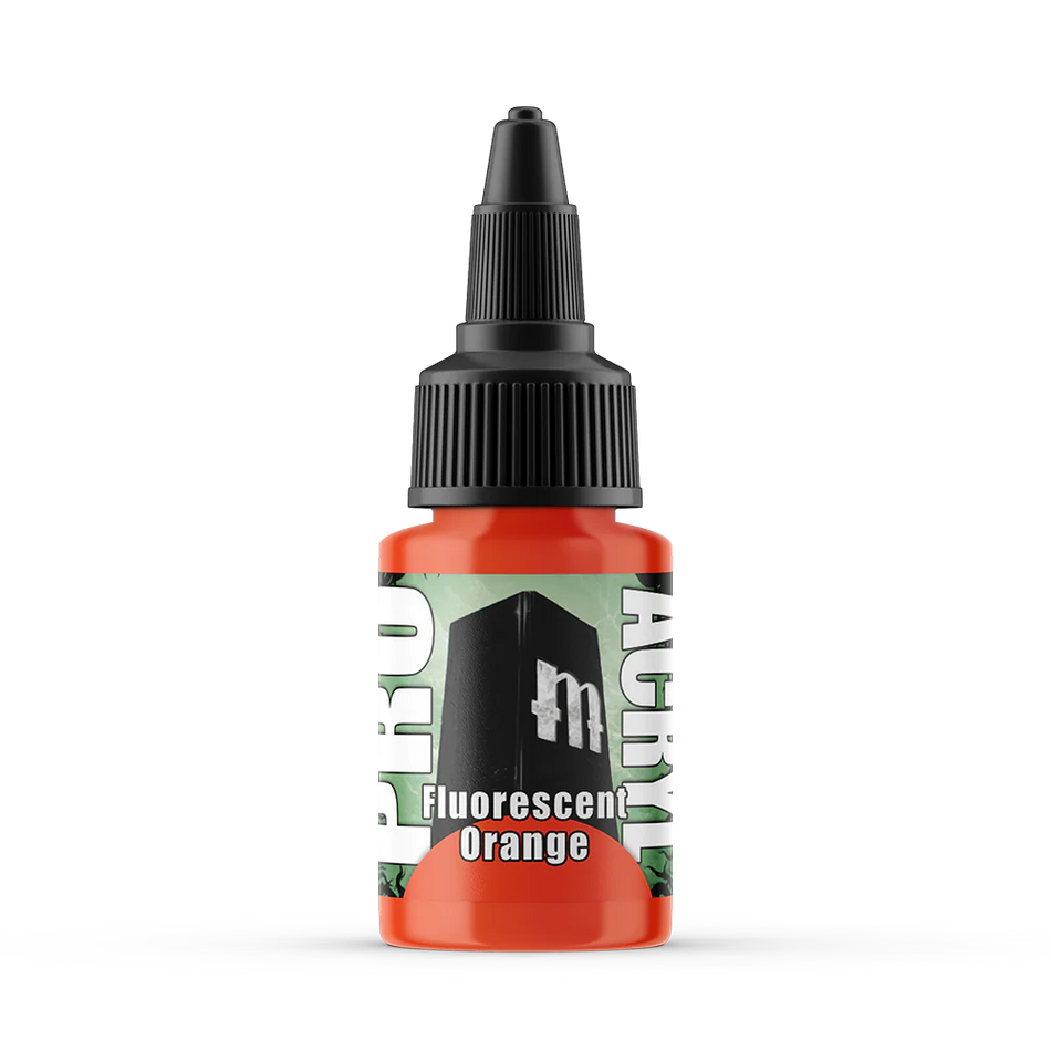 Pro Acryl Fluorescent Orange Paints Monument Hobbies   