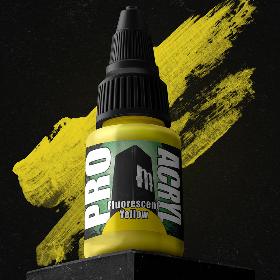 Pro Acryl Fluorescent Yellow Paints Monument Hobbies   