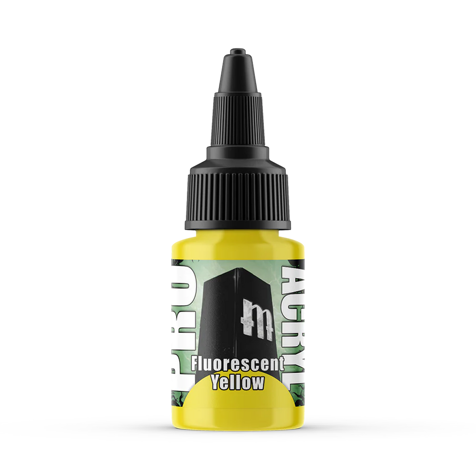 Pro Acryl Fluorescent Yellow Paints Monument Hobbies   