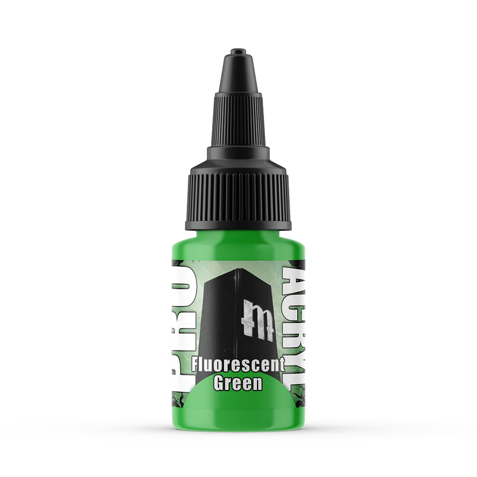 Pro Acryl Fluorescent Green Paints Monument Hobbies   