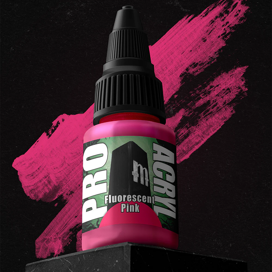 Pro Acryl Fluorescent Pink Paints Monument Hobbies   