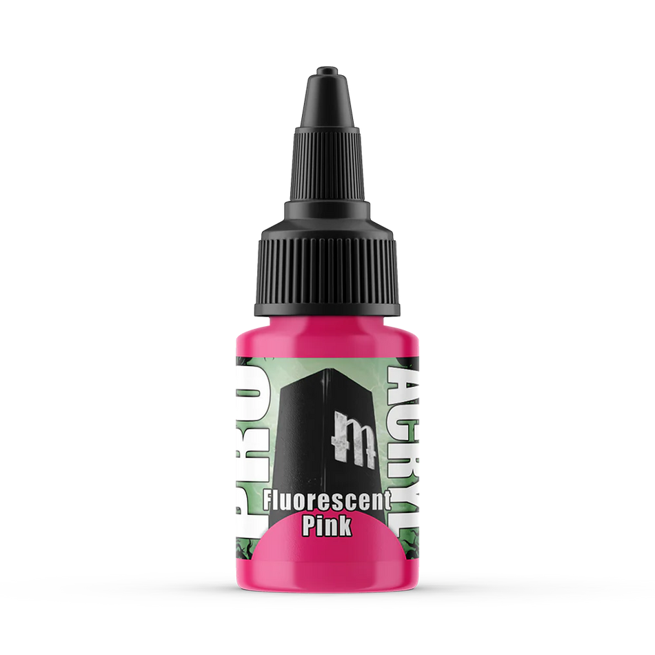 Pro Acryl Fluorescent Pink Paints Monument Hobbies   