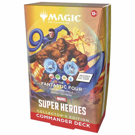 MTG [MSH] Marvel Super Heroes Commander Decks Collector (4 options) Trading Card Games Wizards of the Coast MSH (R/G/W/U) Col. Fantastic Four Commander Deck