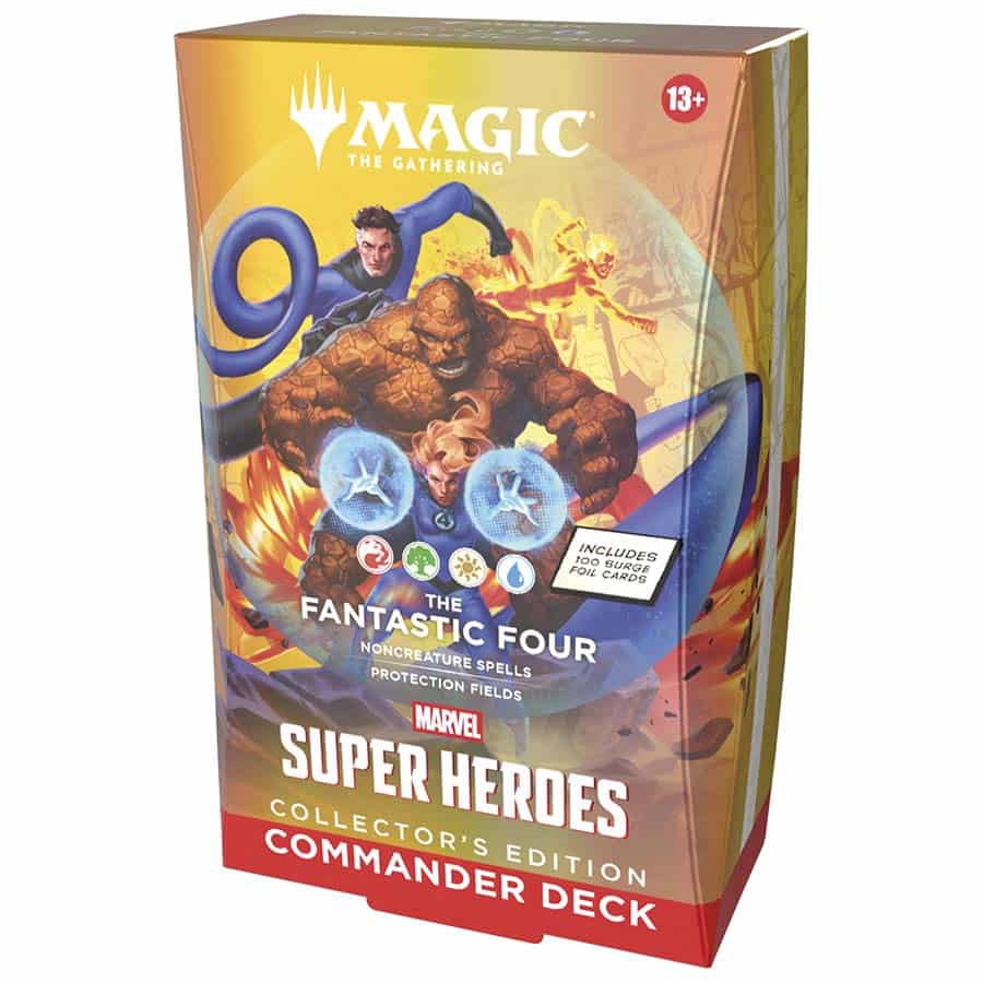 MTG [MSH] Marvel Super Heroes Commander Decks Collector (4 options) Trading Card Games Wizards of the Coast MSH (R/G/W/U) Col. Fantastic Four Commander Deck