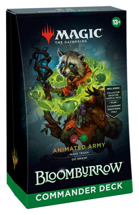 MTG [BLB] Bloomburrow Commander Decks (4 options) Trading Card Games Wizards of the Coast BLC Animated Army (R/G)