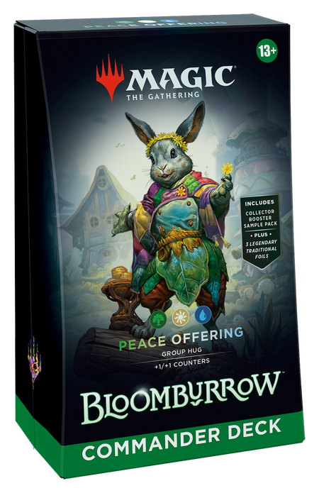 MTG [BLB] Bloomburrow Commander Decks (4 options) Trading Card Games Wizards of the Coast BLC Peace Offering (G/W/U)