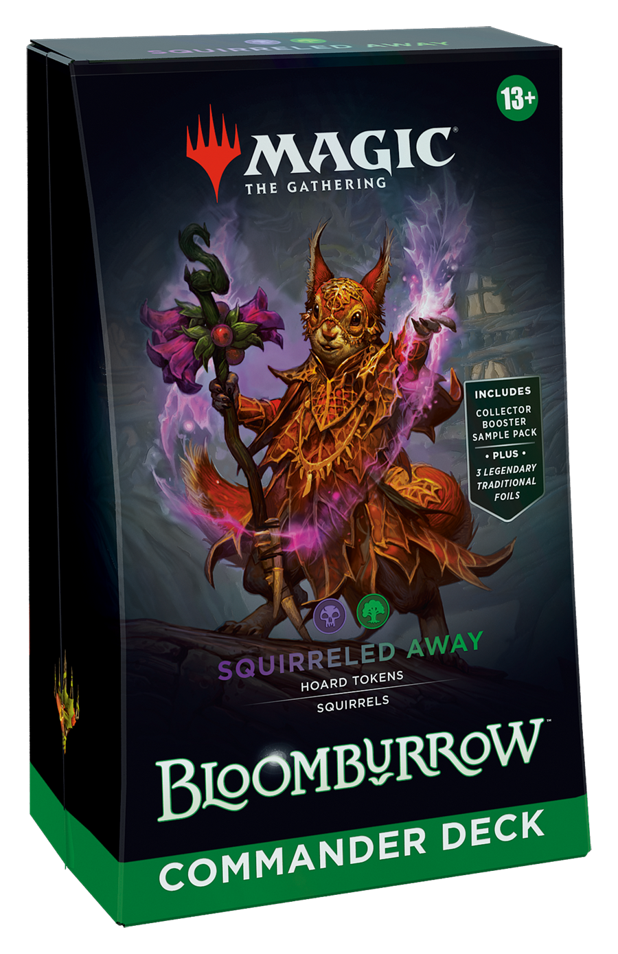 MTG [BLB] Bloomburrow Commander Decks (4 options) Trading Card Games Wizards of the Coast BLC Squirreled Away (B/G)