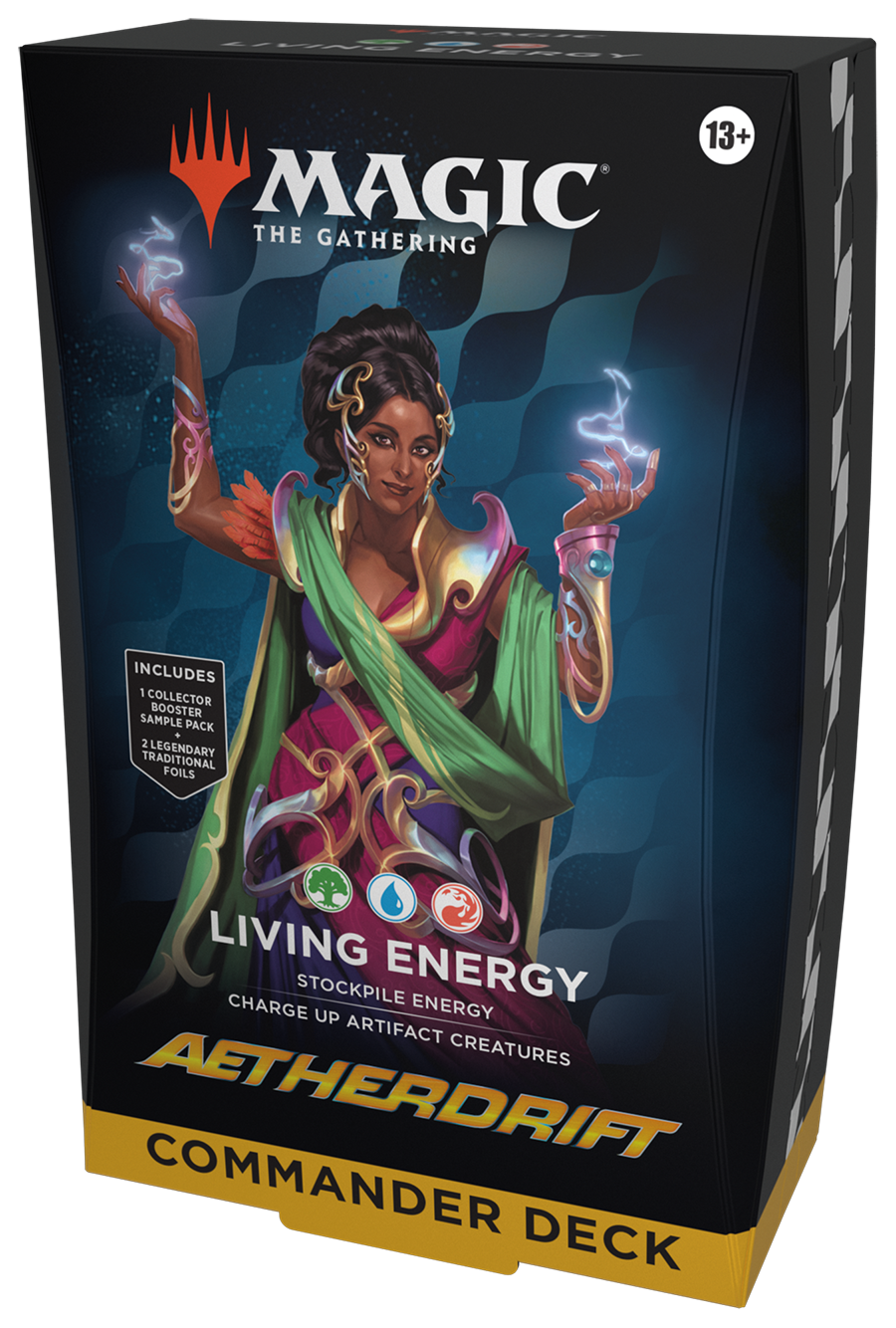 MTG [DFT] Aetherdrift Commander Decks (3 options) Trading Card Games Wizards of the Coast DRC Living Energy (G/U/R)
