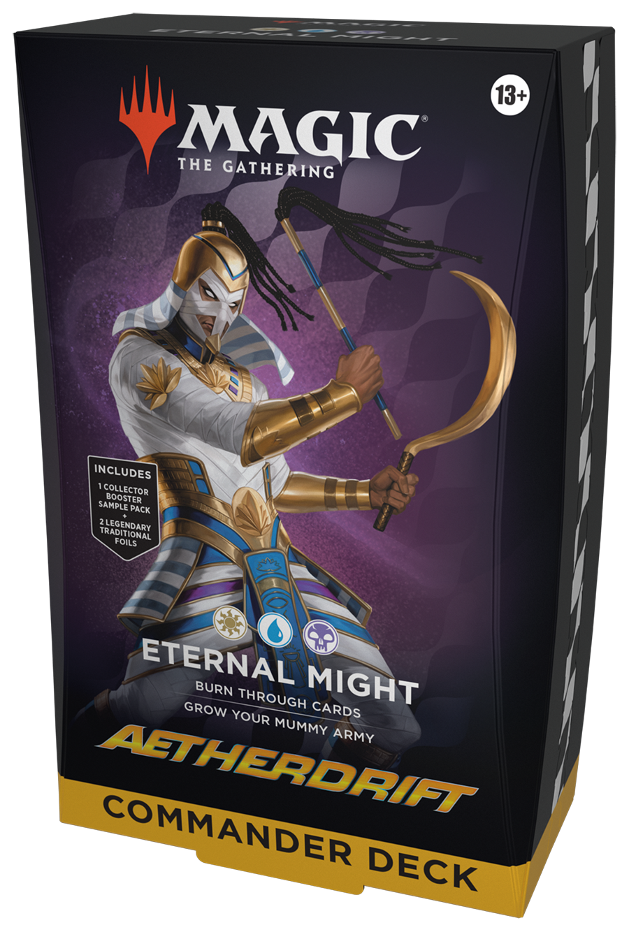 MTG [DFT] Aetherdrift Commander Decks (3 options) Trading Card Games Wizards of the Coast DRC Eternal Might (W/U/B)