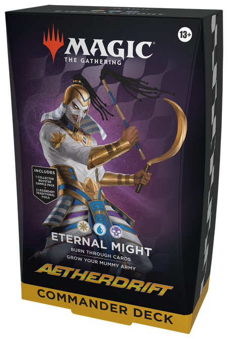 MTG [DFT] Aetherdrift Commander Decks (3 options) Trading Card Games Wizards of the Coast DRC Eternal Might (W/U/B)