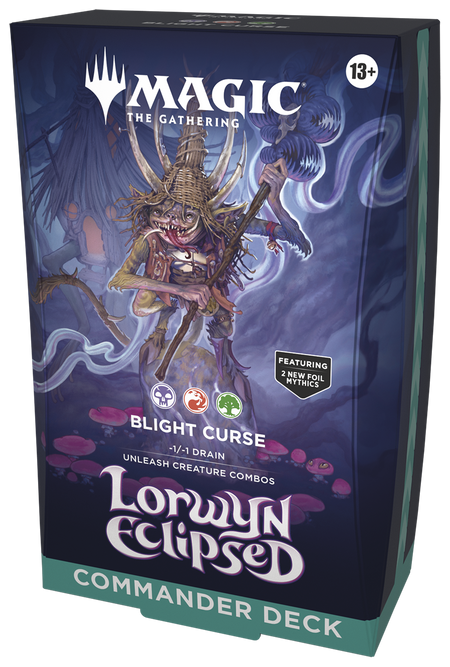 MTG [ECL] Lorwyn Eclipsed Commander Decks (3 options) Trading Card Games Wizards of the Coast ECL Blight Curse (B/R/G) Commander