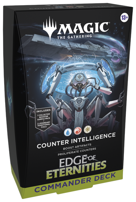 MTG [EOE] Edge of Eternities Commander Decks (3 options) Trading Card Games Wizards of the Coast EOE Counter Intelligence (U/R/W)